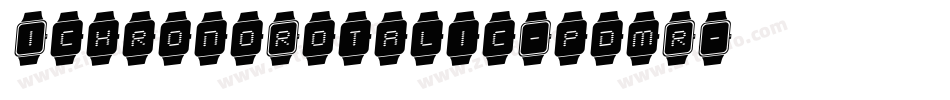 IchronoRotalic-pdmR字体转换