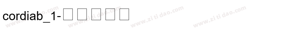cordiab_1字体转换