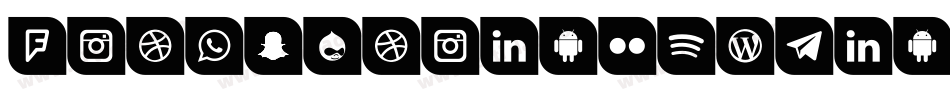 IconsSocialMedia1-B6V3字体转换