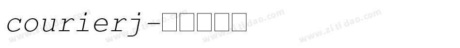 courierj字体转换
