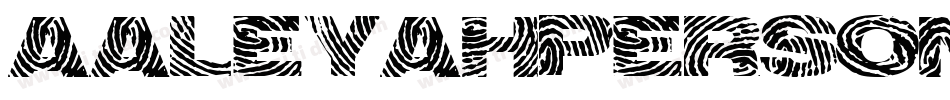 aaleyah-PERSONAL-USE-ONLY字体转换