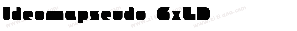 Ideomapseudo-6xLD字体转换