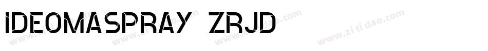 Ideomaspray-zRjD字体转换
