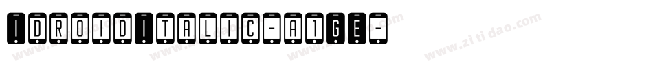 IdroidItalic-a1GE字体转换