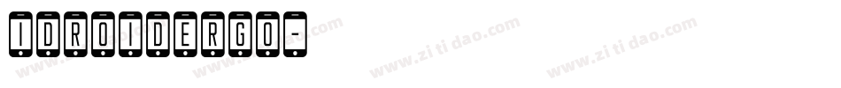 idroidergo字体转换
