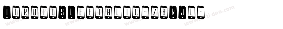 IdroidSLeftalic-z8RJl字体转换