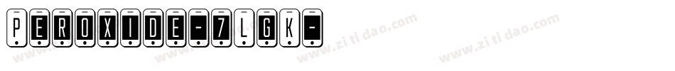 Peroxide-7LgK字体转换