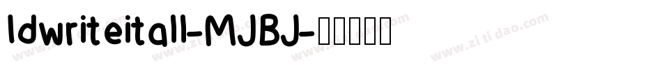 Idwriteitall-MJBJ字体转换
