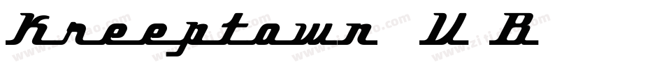 Kreeptown-9V9B字体转换