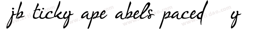 DjbStickyTapeLabelsSpaced-EByW字体转换