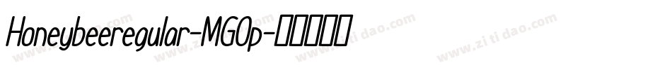 Honeybeeregular-MG0p字体转换