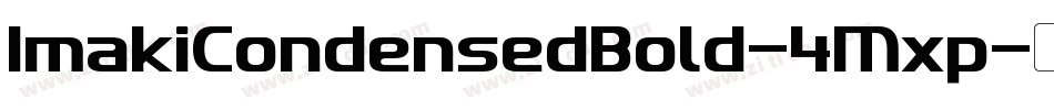 ImakiCondensedBold-4Mxp字体转换