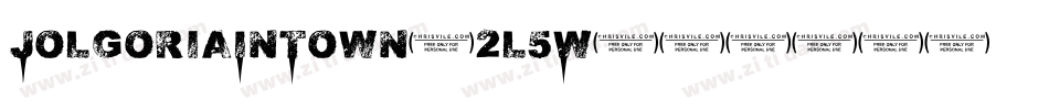 JolgoriaInTown-2l5W字体转换 JolgoriaInTown-2l5W字体转换