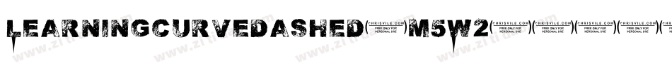 Learningcurvedashed-m5W2字体转换