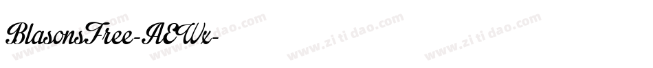 BlasonsFree-AEWx字体转换