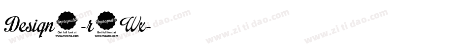Design6-r3Wx字体转换