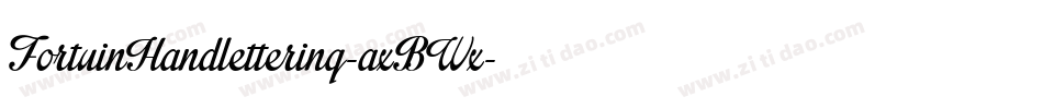 FortuinHandlettering-axBWx字体转换 FortuinHandlettering-axBWx字体转换