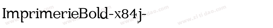 ImprimerieBold-x84j字体转换