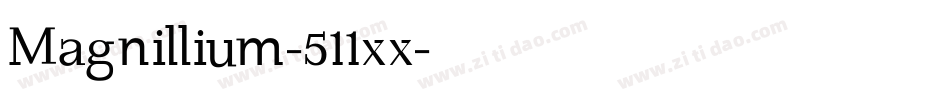 Magnillium-511xx字体转换