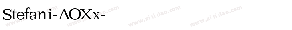 Stefani-AOXx字体转换