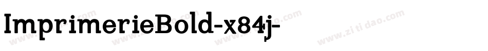ImprimerieBold-x84j字体转换