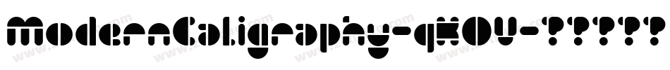 ModernCaligraphy-qK0V字体转换