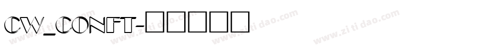 CW_CONFT字体转换