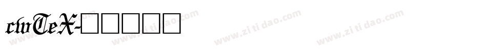 cwTeX字体转换