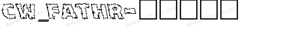 CW_FATHR字体转换