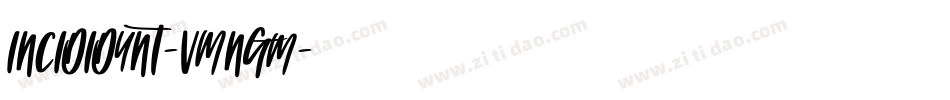 Incididunt-vmngM字体转换