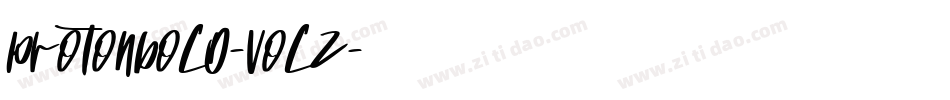 ProtonBold-vOlZ字体转换