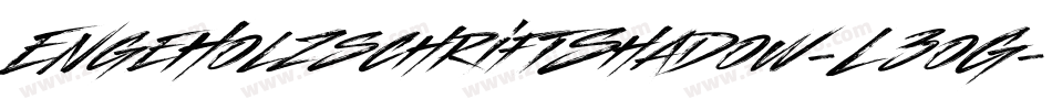 EngeHolzschriftShadow-L3oG字体转换