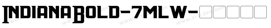 IndianaBold-7mlw字体转换