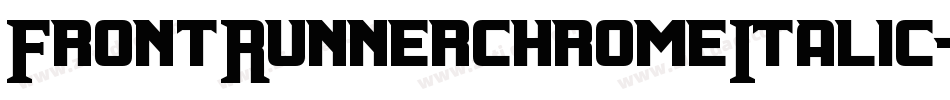 FrontRunnerchromeItalic-BMlw字体转换