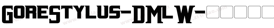 GoreStylus-DMlW字体转换