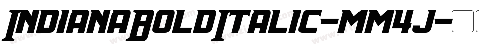 IndianaBoldItalic-mm4j字体转换