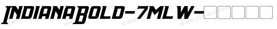 IndianaBold-7mlw字体转换