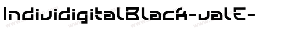 IndividigitalBlack-valE字体转换