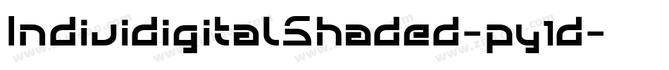 IndividigitalShaded-py1d字体转换