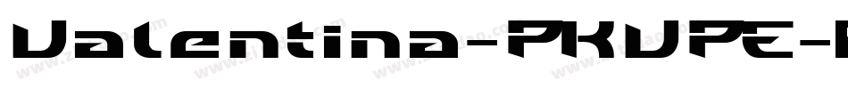 Valentina-PKVPE字体转换
