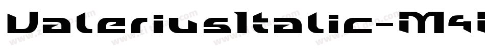 ValeriusItalic-M4PB字体转换