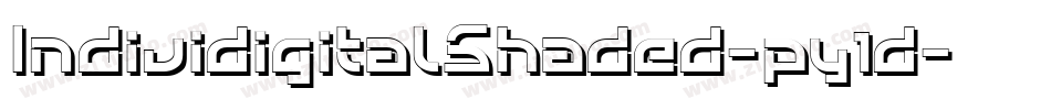 IndividigitalShaded-py1d字体转换