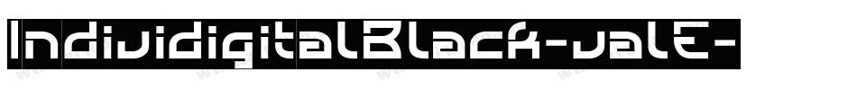IndividigitalBlack-valE字体转换