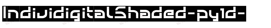 IndividigitalShaded-py1d字体转换