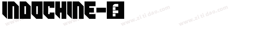Indochine字体转换