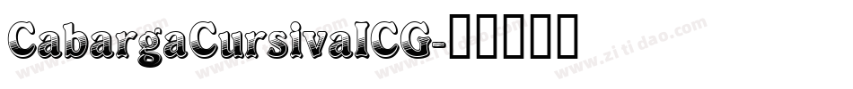 CabargaCursivaICG字体转换