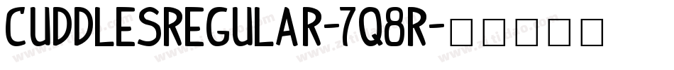 CuddlesRegular-7q8R字体转换