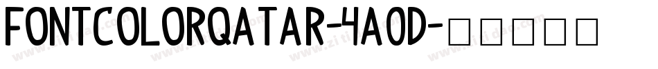 FontColorQatar-4a0D字体转换