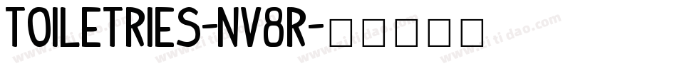 Toiletries-nv8R字体转换