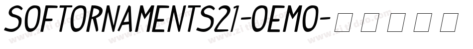 Softornaments21-oEmo字体转换